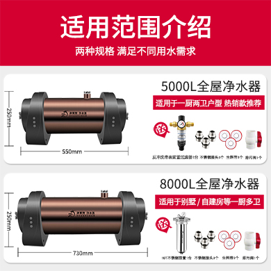 5000L-8000L大流量全屋净水器